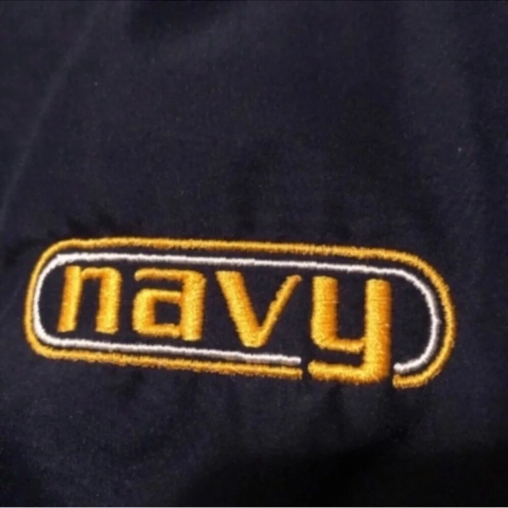 SOFFE US Navy MENS Sz Small Light Weight Two-Tone Navy Blue/Yellow Exc Cond